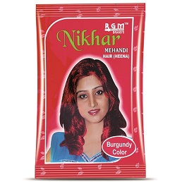 Black Color Nikhar Henna Hair Mehndi For personalparlour Packaging Size  40 Gram