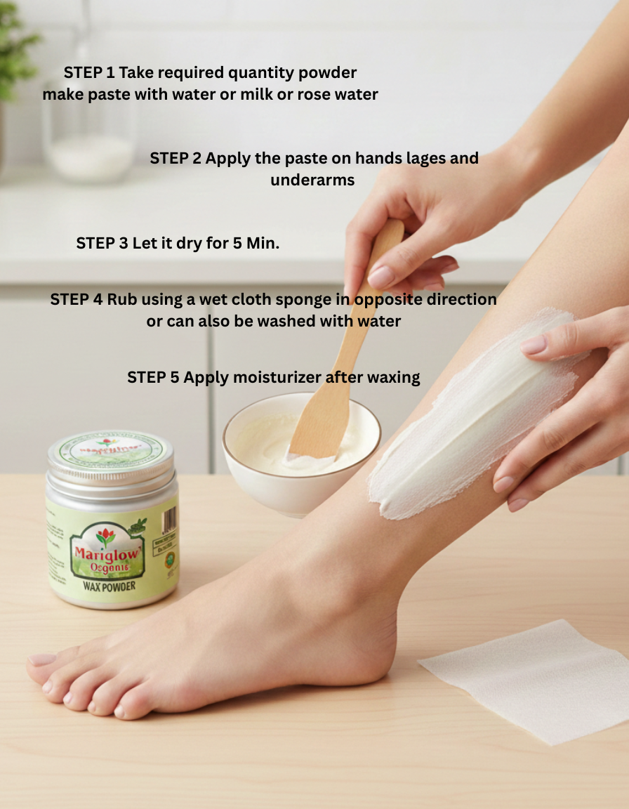 How To Use wax powder mogra