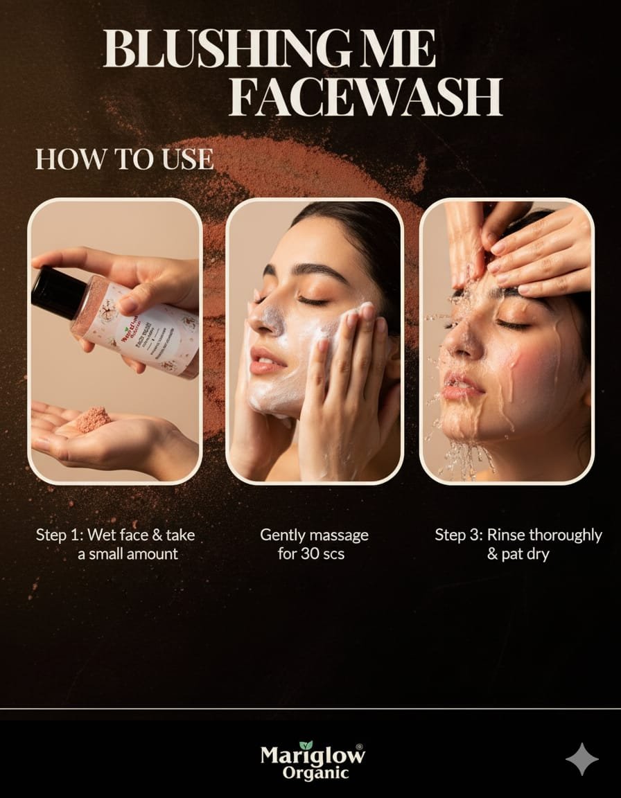 how to use blushing me facewash