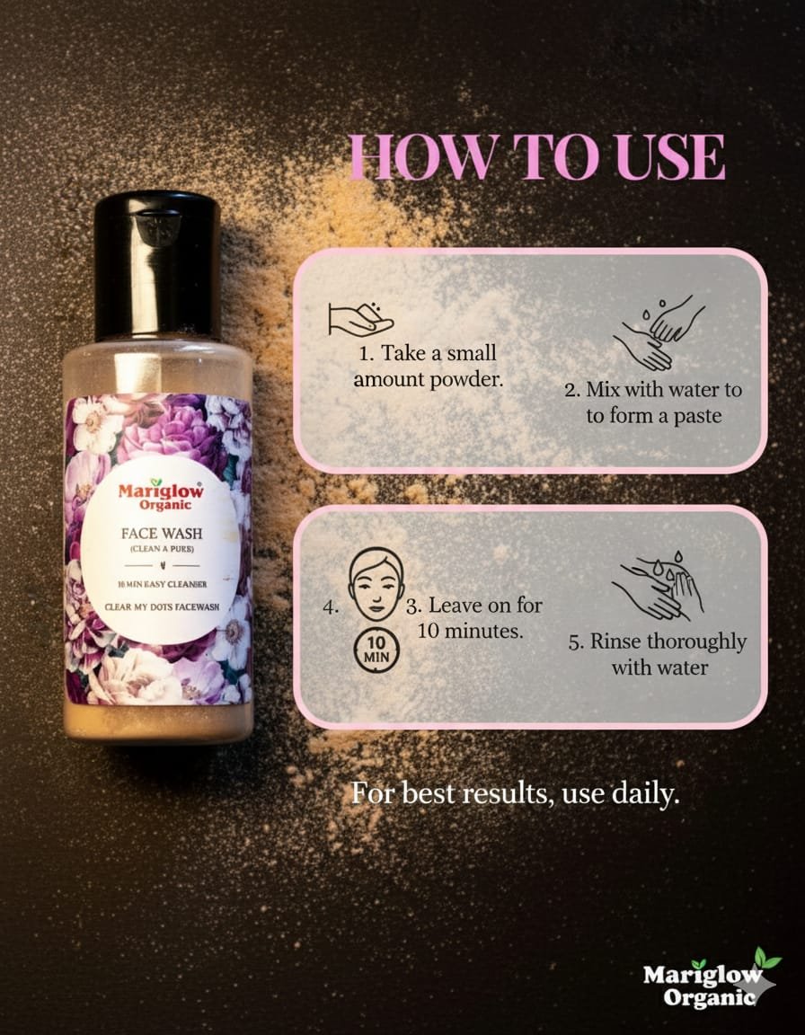 how to use clear my dots facewash