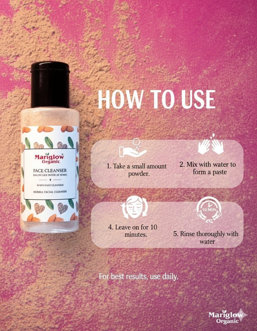 how to use herbal facial cleanser