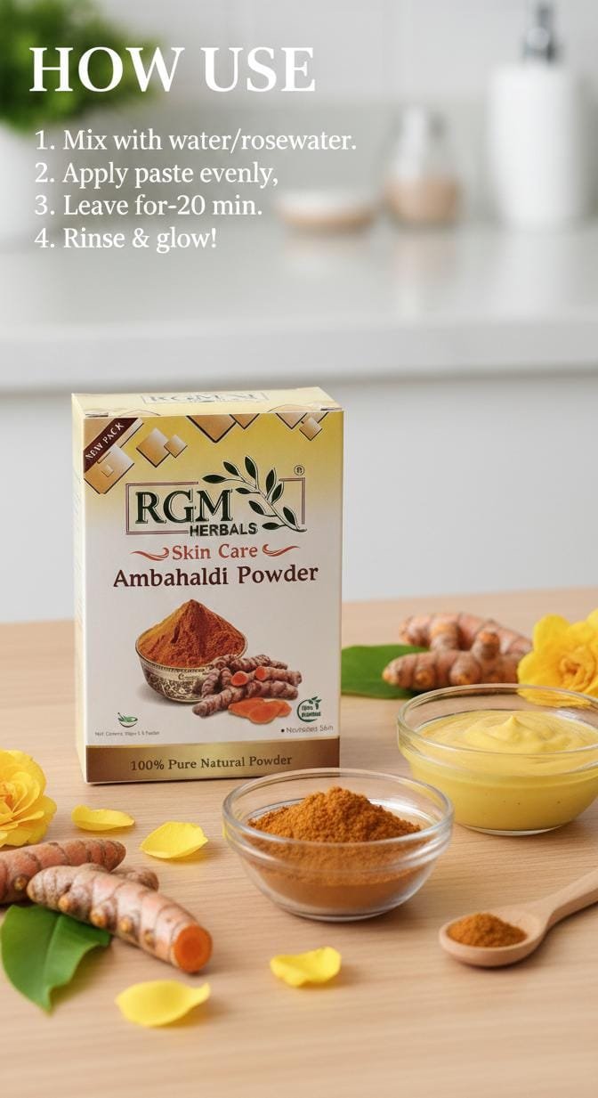 How To Use ambahaldi powder