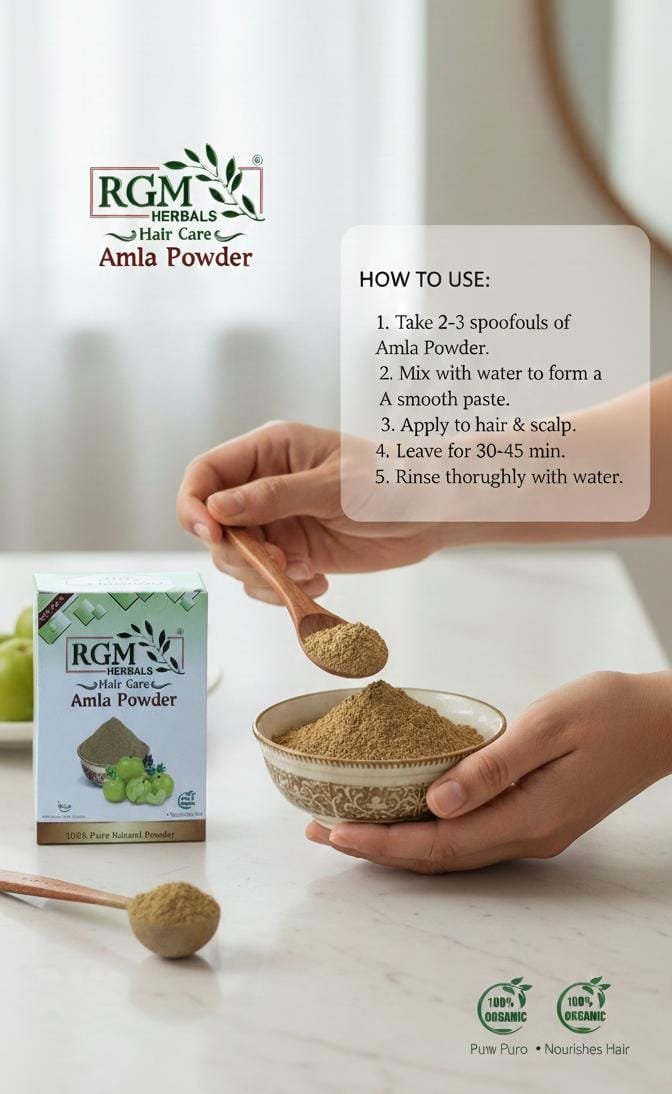 RGM HERBALS Amla Powder (20GM X 5PC)=100GM - Image 2