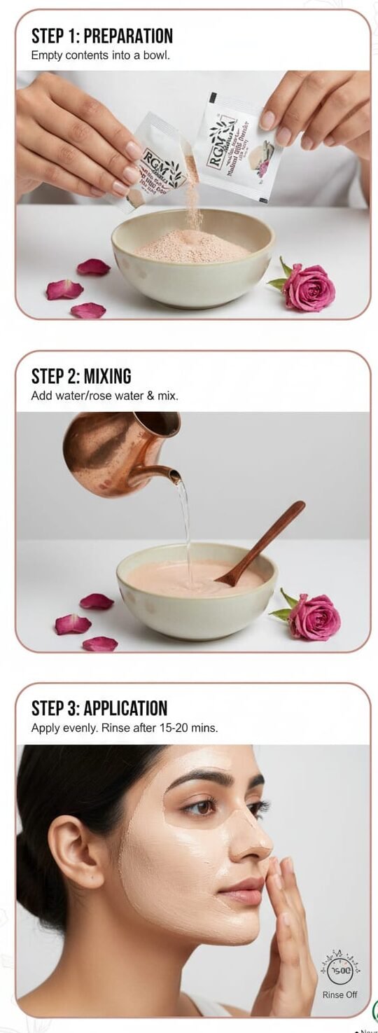 How To Use multani mitti (rose1)