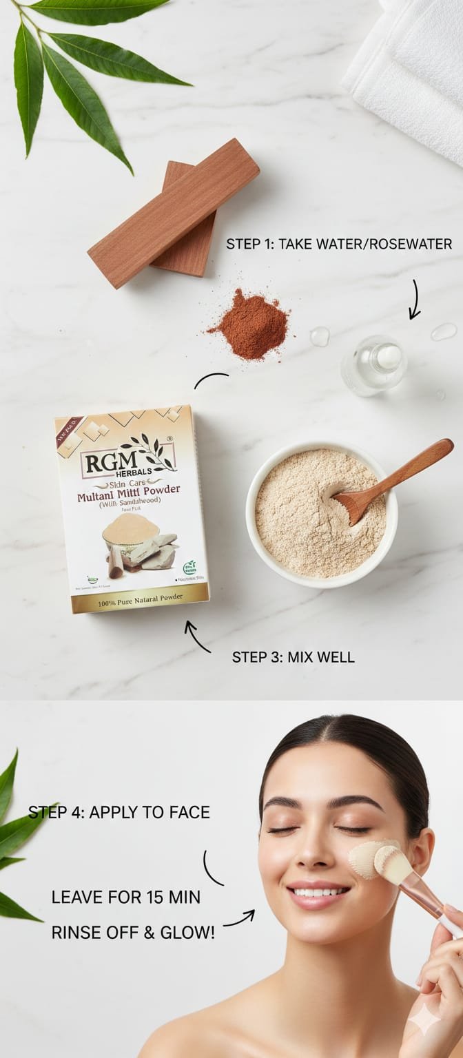 How To Use multani mitti (sandalwood)